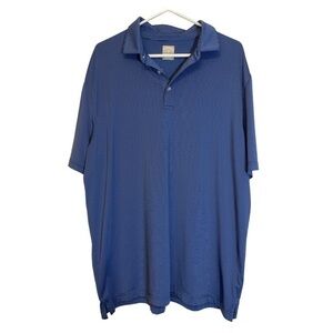 Callaway Blue Striped Opti-Dri Golf Polo Short Sleeve Shirt XL GUC #4140